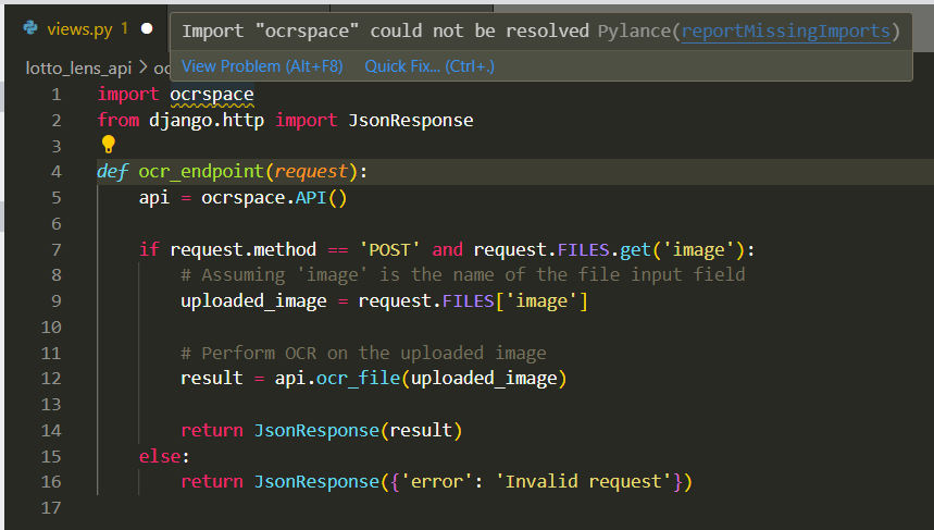 import-could-not-be-resolved